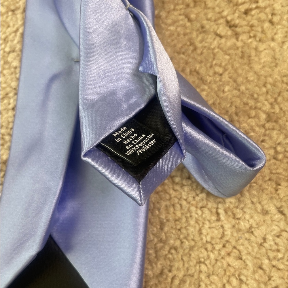 NWT Apt. 9 Sky Blue/Lavender Tie and Pocket Square Set - Picture 6 of 6